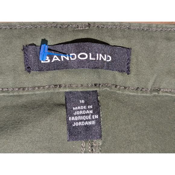 Bandolino 'Amy' Hidden Forest Cotton Stretch Straight Pant Womens' Size 16 - Picture 3 of 10